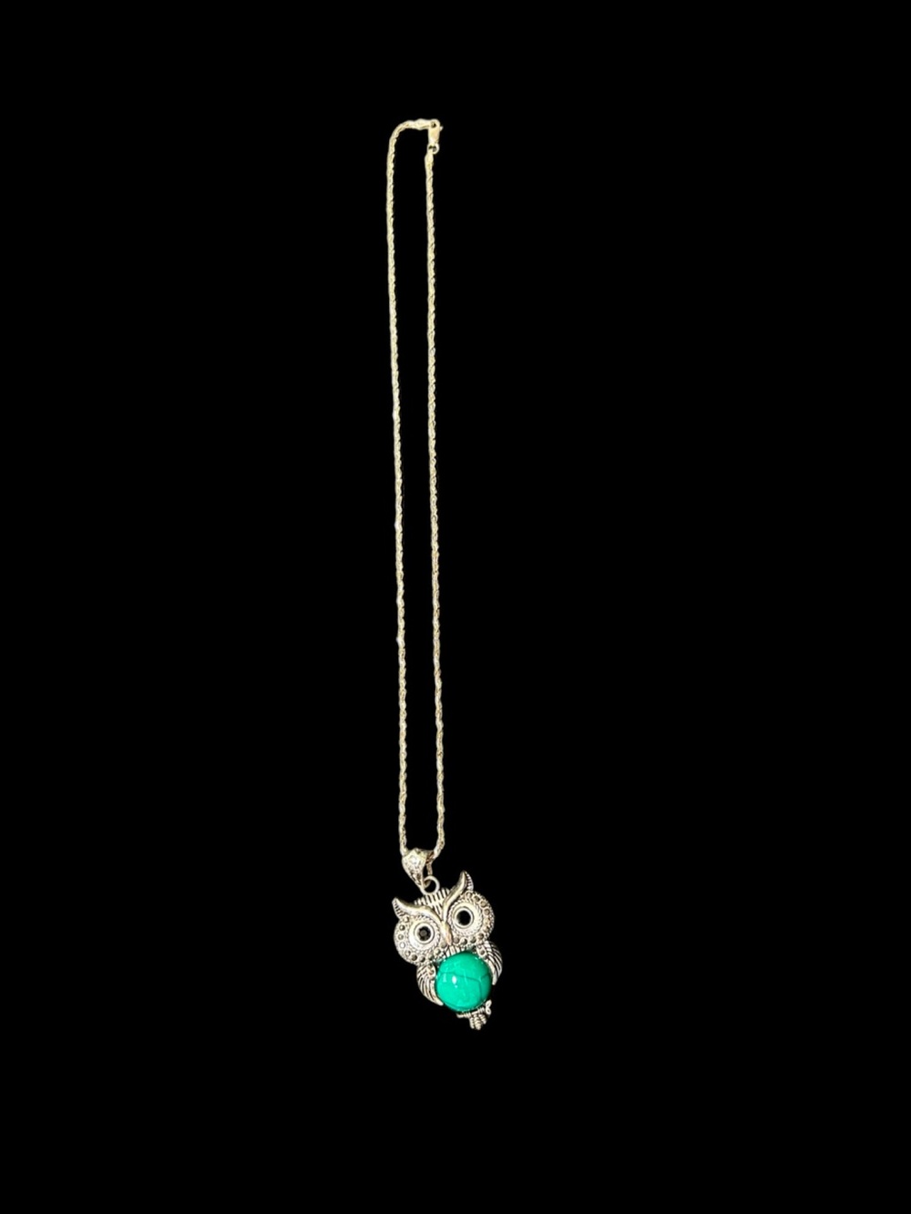 🐈‍⬛ 20 inch 925 Silver Chain  with Owl Pendant